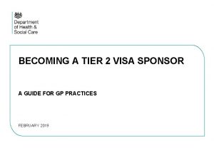 BECOMING A TIER 2 VISA SPONSOR A GUIDE