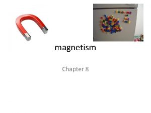 magnetism Chapter 8 Magnetism Properties and interactions of