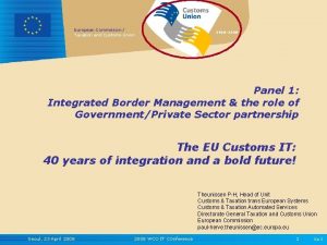 European Commission Taxation and Customs Union 1968 2008