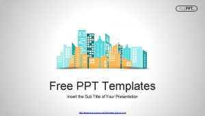 Free PPT Templates Insert the Sub Title of