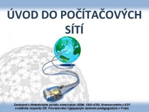 VOD DO POTAOVCH ST Mgr Petr Nmec Dostupn