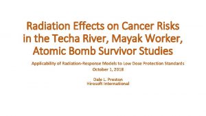 Radiation Effects on Cancer Risks in the Techa