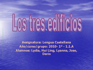 Assignatura Lengua Castellana Aocursogrupo 2010 1 1 1