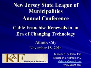 New Jersey State League of Municipalities Annual Conference