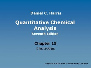 Daniel C Harris Quantitative Chemical Analysis Seventh Edition