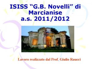 ISISS G B Novelli di Marcianise a s