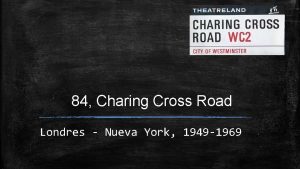 84 Charing Cross Road Londres Nueva York 1949