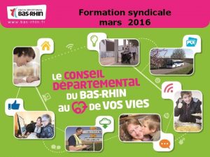 Formation syndicale mars 2016 ORGANIGRAMME de la MDA