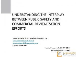 UNDERSTANDING THE INTERPLAY BETWEEN PUBLIC SAFETY AND COMMERCIAL