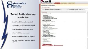 Travel Authorization step by step When is Travel