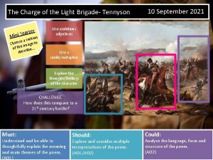 The Charge of the Light Brigade Tennyson M