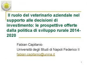 Il ruolo del veterinario aziendale nel supporto alle