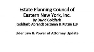 Estate Planning Council of Eastern New York Inc