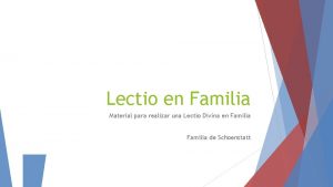 Lectio divina padre fidel oñoro ciclo b Lectio divina padre fidel oñoro ciclo b