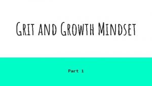 Grit and Growth Mindset Part 1 Puzzle Students