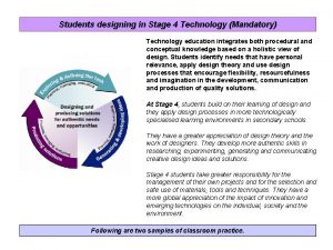 Students designing in Stage 4 Technology Mandatory Technology