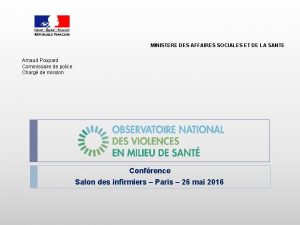 MINISTERE DES AFFAIRES SOCIALES ET DE LA SANTE