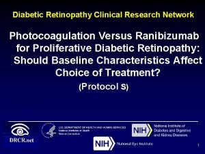 Diabetic Retinopathy Clinical Research Network Photocoagulation Versus Ranibizumab