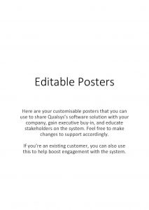 Editable Posters Here are your customisable posters that
