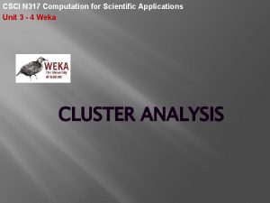 CSCI N 317 Computation for Scientific Applications Unit