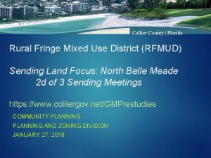Collier County Florida Rural Fringe Mixed Use District