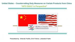 United States Countervailing Duty Measures on Certain Products