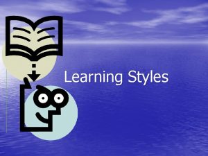 Learning Styles Visual Learning Styles Auditory Read Write