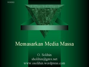 9102021 Memasarkan Media Massa O Solihin sholihingmx net