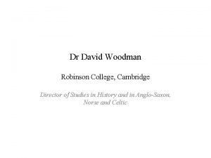 David woodman cambridge