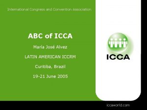 International Congress and Convention Association ABC of ICCA