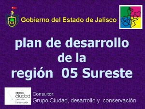 Gobierno del Estado de Jalisco plan de desarrollo