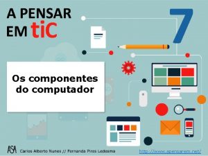 Os componentes do computador http www apensarem net