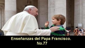 Enseanzas del Papa Francisco No 77 El 20