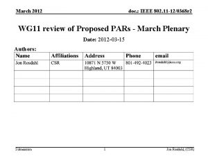 March 2012 doc IEEE 802 11 120368 r