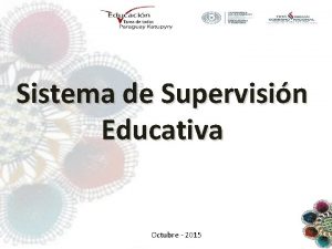 Sistema de Supervisin Educativa Octubre 2015 TOTAL DE