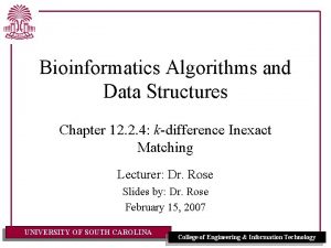 Bioinformatics Algorithms and Data Structures Chapter 12 2