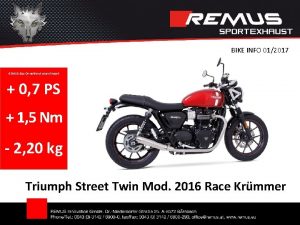 BIKE INFO 012017 REMUS SlipOn without sound insert