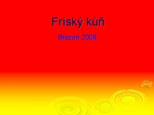 Frsk k Bezen 2008 Pvod a historie Tradin