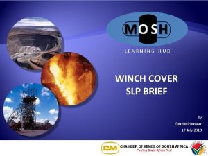 LEARNING HUB WINCH COVER SLP BRIEF by Gerrie