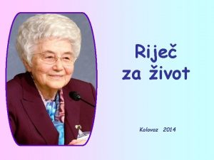 Rije za ivot Kolovoz 2014 Oprosti nepravdu svojemu