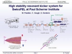 PAUL SCHERRER INSTITUTE Swiss FEL High stability resonant