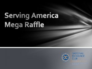 Why hold the Mega Raffle The NEC Foundation