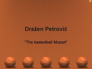 Draen Petrovi The basketball Mozart Draen Petrovi ibenik