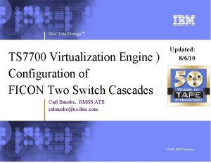 IBM Total Storage TS 7700 Virtualization Engine Configuration