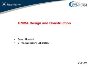 EMMA Design and Construction Bruno Muratori STFC Daresbury