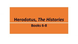 Herodotus The Histories Books 6 8 OPMSANG Bombing