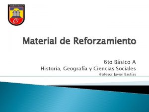 Material de Reforzamiento 6 to Bsico A Historia