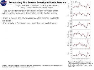 Forecasting Fire Season Severity in South America Douglas
