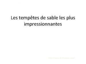 Les temptes de sable les plus impressionnantes http