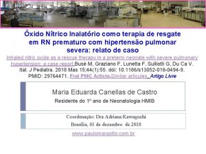 xido Ntrico Inalatrio como terapia de resgate em